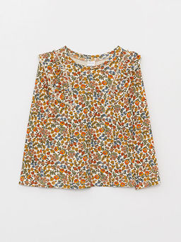 Bisiklet Yaka Uzun Kollu K?z Bebek Ti??rt