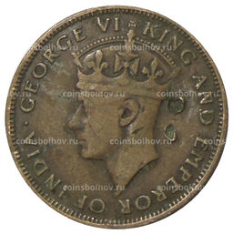 Монета 1 цент 1943 года Британский Гондурас