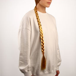 Коса на резинке, 66 см, цвет золотистый блонд