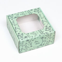 Цена за 5 шт. Коробка самосборная, с окном, Для тебя 19 х 19 х 9 см - UPAK LAND фото 3