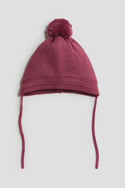 Gorro beanie de punto con tiras de anudar - H&m фото 2