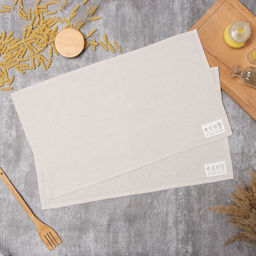 Набор полотенец Доляна My magic kitchen, 35х602 см - 2 шт, рогожка, хлопок 160 г/м2  фото 3