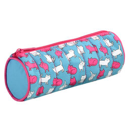 Пенал школьный Феникс+, арт.62068/ 24 КОТОПАТТЕРН (без наполнения, 20x7,2x7,2 см, нейлон, молния, ше