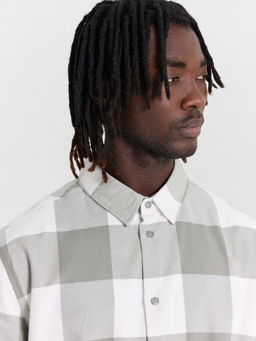 Рубашка мужская серая в клетку - Mark formelle фото 4