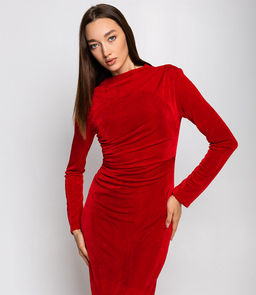 Платье #КТ1074, красный - Dommod фото 5