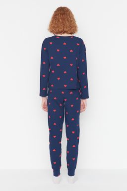 Trendyolmilla Beyaz %100 Pamuklu Kalpli Orme Pijama Tak?m? THMAW21PT0566 фото 32