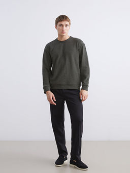 Bisiklet Yaka Erkek Sweatshirt
