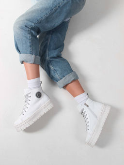 Ботинки 213.212131w. Белый/Байка