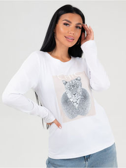 Лонгслив Шик женский белый - София фото 4