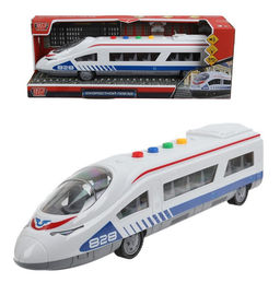 Технопарк. ЖД "Скоростной поезд" 35 см, пластик, свет-звук, 4 кнопки, инерц, кор. арт.1851705-R