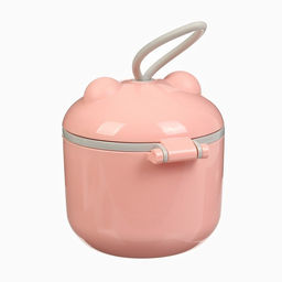 Контейнер для детского питания Мишка 1, 250 мл, розовый