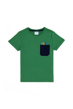 Зеленая футболка для мальчика - U.s. polo assn фото 12