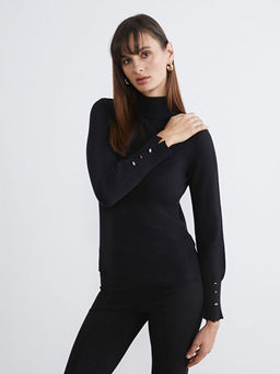 Bal?k?? Yaka Kad?n Triko Kazak