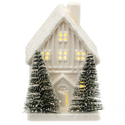 Фигурка декоративная с подсветкой "Домик", L6 W7,5 H9 см, LR44 2 шт.