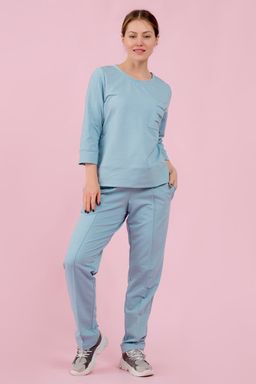 Брюки трикотажные голубые - Odis фото 5