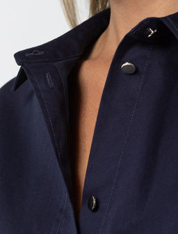 VILATTE / Платье на кулисе с регуляторами из хлопка с эластаном  фото 3