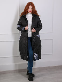 Пальто больших размеров стильное - Almond фото 3