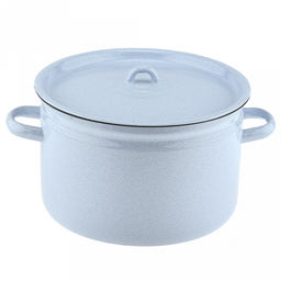 Фруктовая фантазия Кастрюля эмалированная 7л, форма цилиндрическая, металлическая крышка, металлические ручки (Россия) - Домашняя мода фото 4