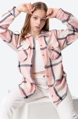 Теплая удлиненная рубашка для девочки Happy Fox фото 9