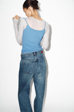 CAMISETA POLIAMIDA TIRANTE FINO / Azul claro - Zara фото 6