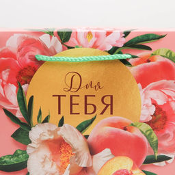 Цена за 2 шт. Пакет—коробка, подарочная упаковка, Flower, 23×18×11 см