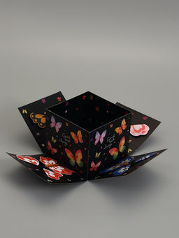 Коробка подарочная "Бабочки, Всегда" 14,5 х 14,5 х 12,7 см
