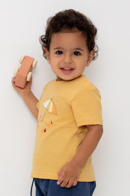 КР 302749/золотистая пшеница к564 фуфайка (футболка) д/мал яс - Crockid фото 4