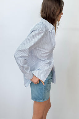 STRIPED POPLIN SHIRT - Zara фото 3
