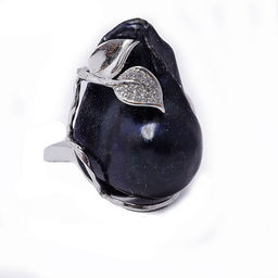 Кольцо с большой синей Жемчужиной