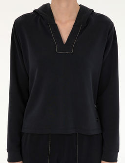 Siyah Regular Fit Sweatshirt - Pierre cardin фото 6