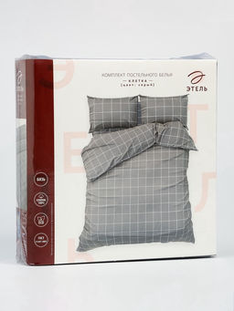 Постельное бельё 1.5-спальное «Этель. Клетка», бязь