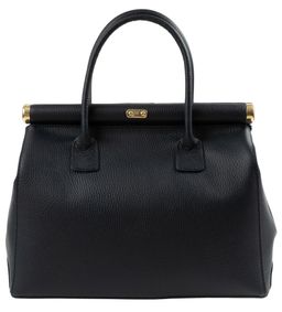 Сумка женская Sefaro из телячьей кожи зернистая выделка синяя большая  фото 2