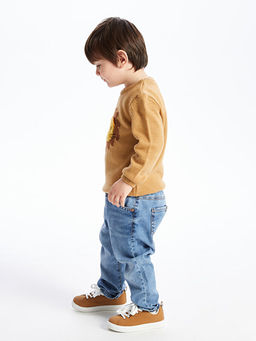 Bisiklet Yaka Uzun Kollu Desenli Erkek Bebek Triko Kazak - Waikiki фото 2