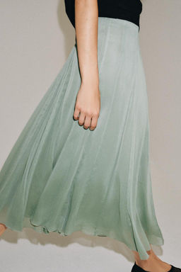 ZW COLLECTION MIDI SKIRT - Zara фото 7