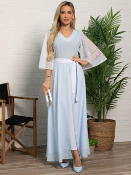 Платье Бьюти (голубое) П15560-18М