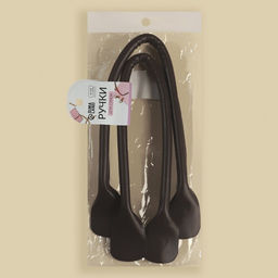 Ручки для сумки, пара, 44 ± 1×1 см, цвет коричневый