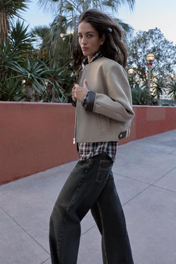 FAUX SUEDE STRAIGHT-LEG TROUSERS - Zara фото 19