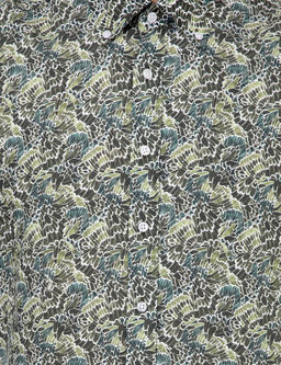 Рубашка приталенного кроя с длинным рукавом цвета хаки - Cacharel фото 6