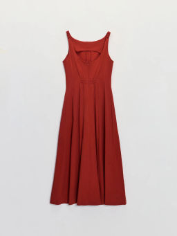 Платье длины миди из хлопка ZR2605022908-21 / Zarina  фото 2