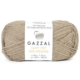 Хеппи фит однотонный (Happy feet Uni Colors) пряжа GAZZAL 75%меринос 25%полиамид10х50г/165м