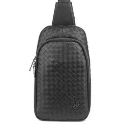 7936-204 black, Мужская кожаная сумка-слинг, Barcelo Biagi