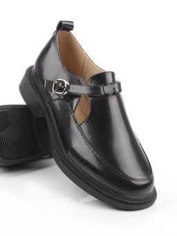 06-PDEB98-3 BLACK Туфли женские (натуральная кожа)