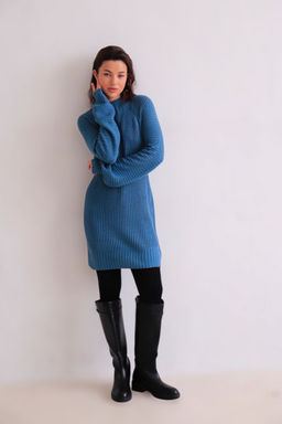 Martichelli Платье вязаное в цвете морской волны  фото 5