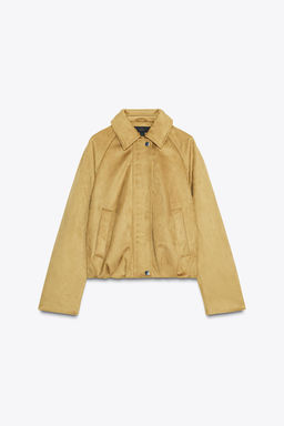 FAUX SUEDE BOMBER JACKET - Zara фото 7
