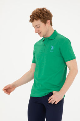 Мужская зеленая базовая футболка Неожиданная скидка в корзине - U.s. polo assn фото 3