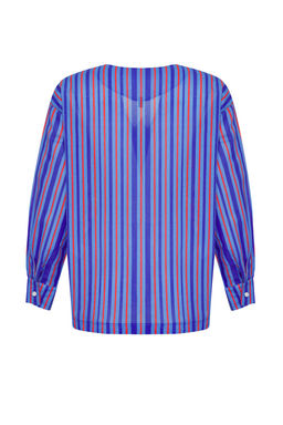 Trendyolmilla Bal?k Ve Cizgi Desenli Dokuma 100% Pamuk Plaj Gomlek TBESS25GO00018  фото 8