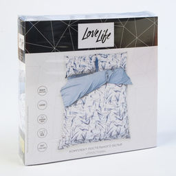 Постельное бельё LoveLife 2сп Тростник, 175х215см, 200х225см, 50х70см-2шт, 100%хлопок, сатин, 125г/м  фото 5