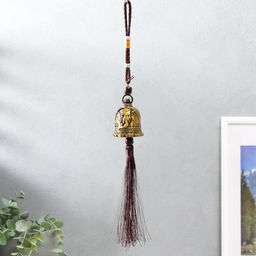 Колокольчик металл Головы слонов на колоколе 4х4х31 см