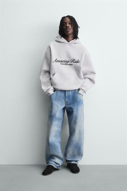 COMBINED SLOGAN SWEATSHIRT