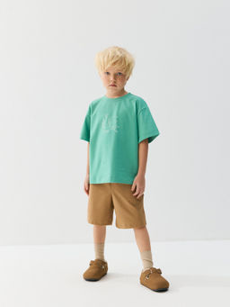 Футболка оверсайз Зеленая мята с принтом - Bungly фото 3